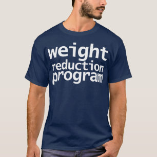 T-shirt Programme de réduction du poids Typographie amusan