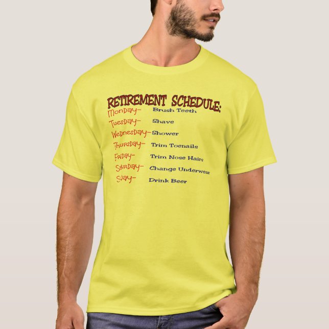 T-shirt Programme de retraite - cadeaux drôles de retraite (Devant)