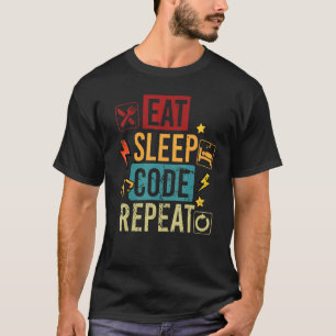 T-shirt Programme de veille de code de l'alimentation Prog