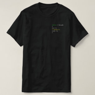 T-shirt Programme Eat Code Sleep