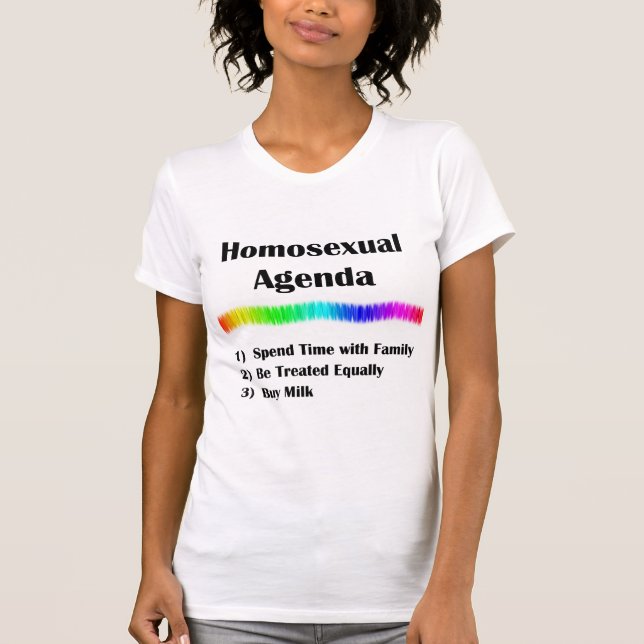 T-shirt Programme homosexuel (Devant)