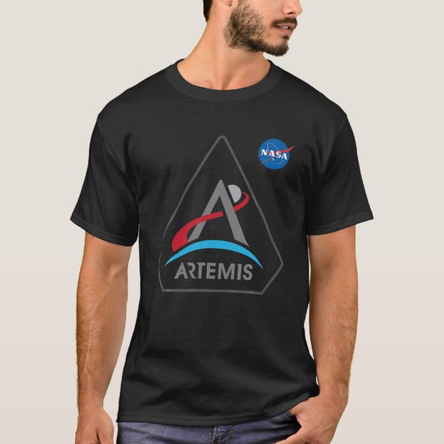 T-shirt Programme Space Artemis Moon Logo Bado Retour à Th (Devant)