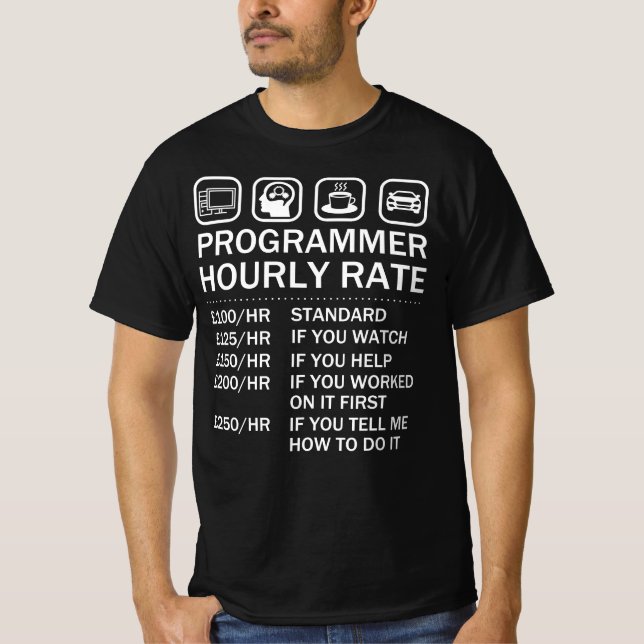 T-shirt Programmer Codefather Software Engineers Hackers (Devant)