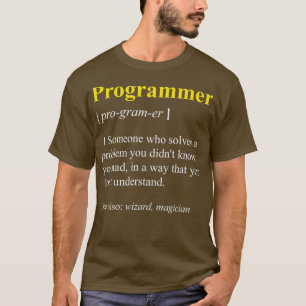 T-shirt Programmer Définition Funny Ordinateur Nerd