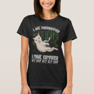 T-shirt Programmer Humour Cat Informatist