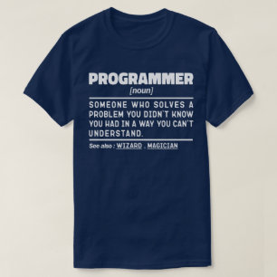 T-shirt Programmer Noun Développeur logiciel Humour plaisa