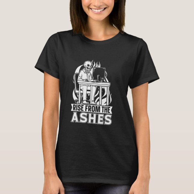 T-shirt Programmer Skeleton Developer Software Engineer - (Devant)