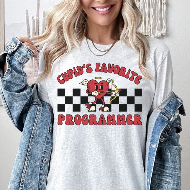 T-shirt Programmer Valentines Day, Valentine Computer Nerd (Créateur téléchargé)
