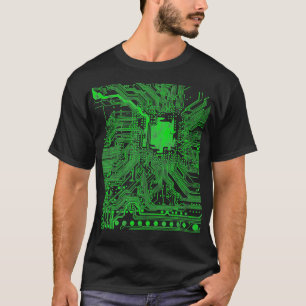T-shirt Programmeur cardiaque de la carte mère de l'ordina