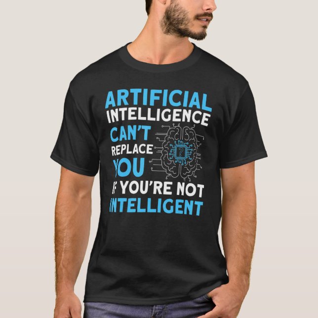 T-shirt Programmeur d'algorithme d'intelligence artificiel (Devant)