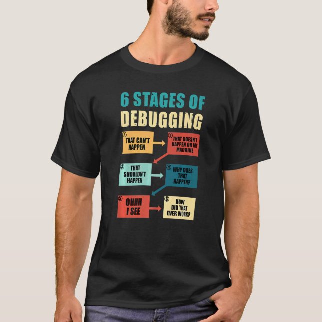 T-shirt Programmeur de codage de débogage programmation (Devant)