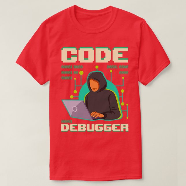 T-shirt Programmeur de débogueur S (Design devant)