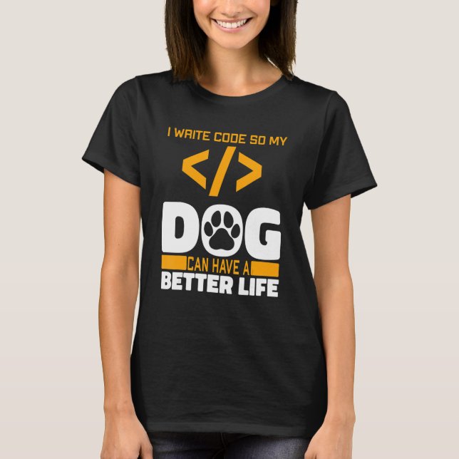 T-shirt Programmeur Dog Software Engineer - Programme de c (Devant)