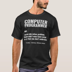 T-shirt Programmeur d'ordinateur Problème Solveur Concepti
