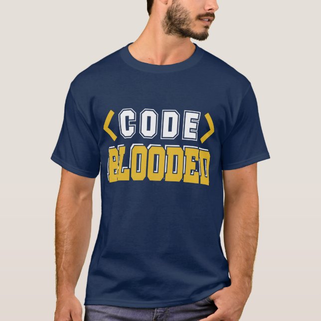 T-shirt Programmeur d'ordinateur sanglé par code (Devant)