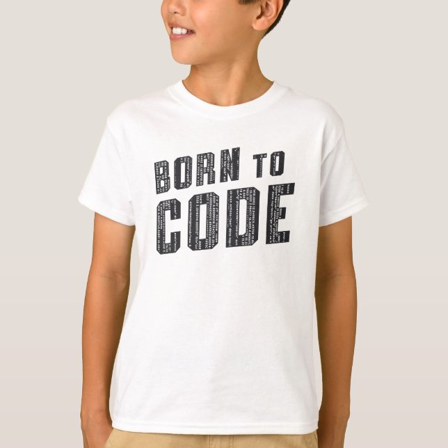 T-shirt Programmeur ICD de code médical born to code (Devant)
