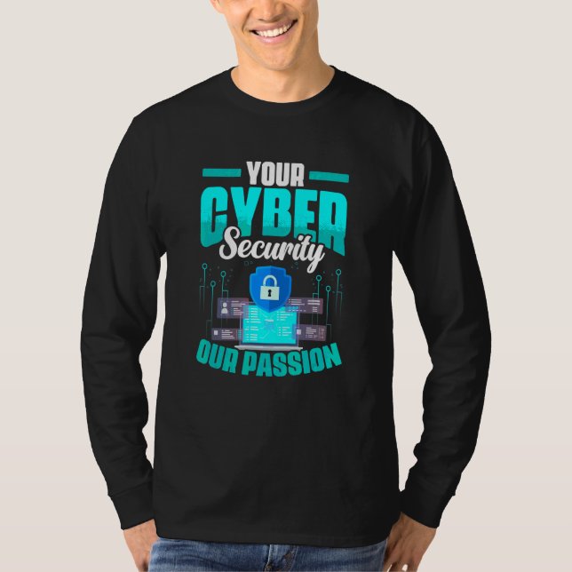 T-shirt Programmeur informatique programmant la cybersécur (Devant)