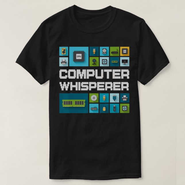 T-shirt Programmeur Ordinateur Geeks Drôle Dire Ordinateur (Design devant)