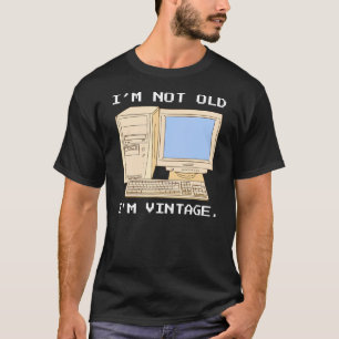T-shirt Programmeur Ordinateur Principal Pas Vieux Juste P