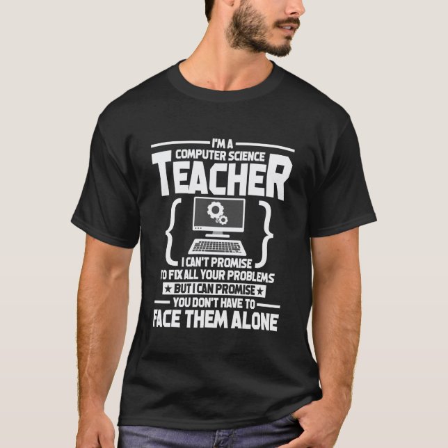 T-shirt Programmeur Ordinateur Promesse Informatique Ensei (Devant)
