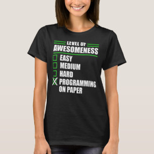 T-shirt Programmeur Programmeur Informatique Sur Papier