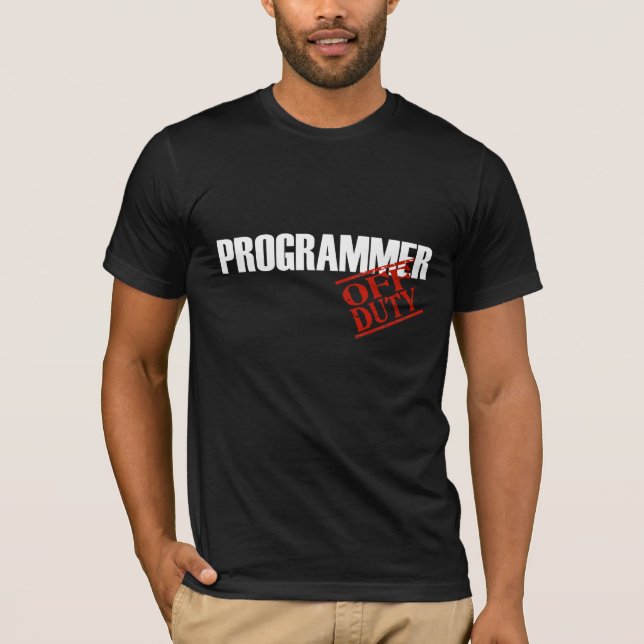 T-SHIRT PROGRAMMEUR QUI N'EST PAS DE SERVICE (Devant)
