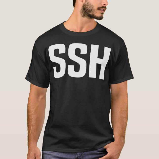 T-shirt Programmeur SSH Linu Webdev Programmation Web (Devant)