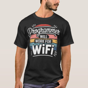 T-shirt Programmeur Travaillera Pour Programmation De Coda