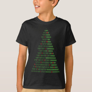 T-shirt Programmeurs Informatiques Binary Christmas Tree E
