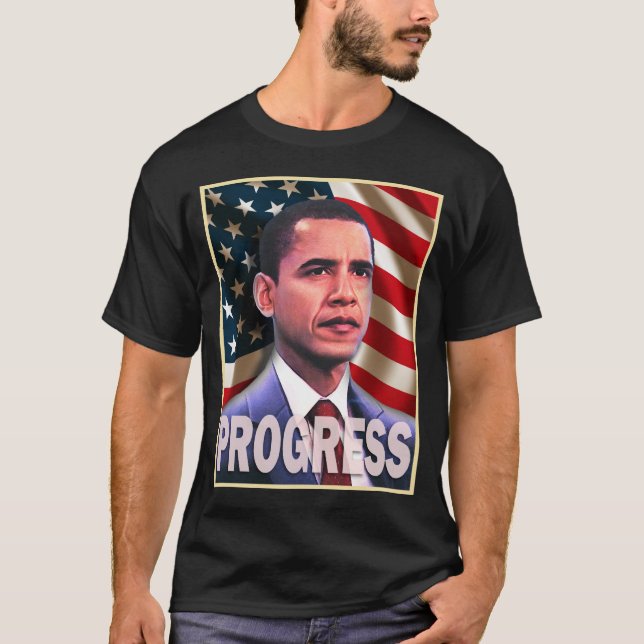T-shirt Progrès 2008 de Barack Obama (Devant)