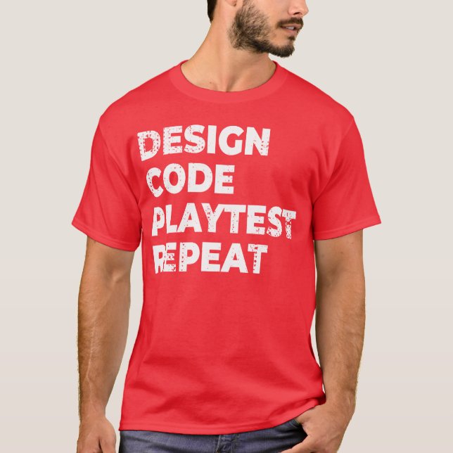 T-shirt Progrès de développement de jeu vintage (Devant)