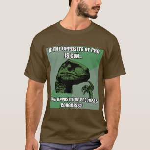 T-shirt Progrès de Philosoraptor contre le congrès