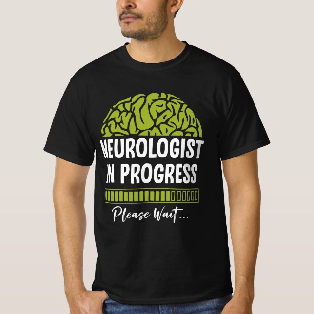 T-shirt Progrès des neurologues Veuillez attendre les futu (Devant)