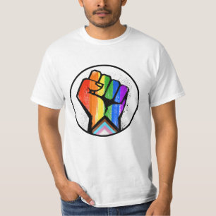 T-SHIRT PROGRÈS LGBTQ RÉSISTANCE À LA FIERTÉ
