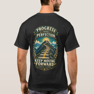 T-shirt Progrès Plutôt que Perfection Avancer Toujours
