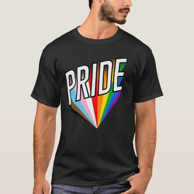 T-Shirt Progress Pride (Devant)