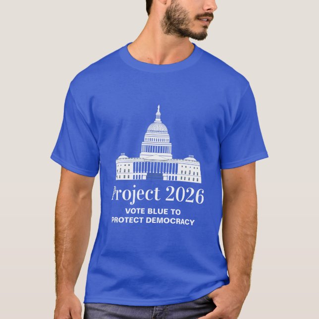 T-shirt Projet 2026 Vote pour la démocratie (Devant)
