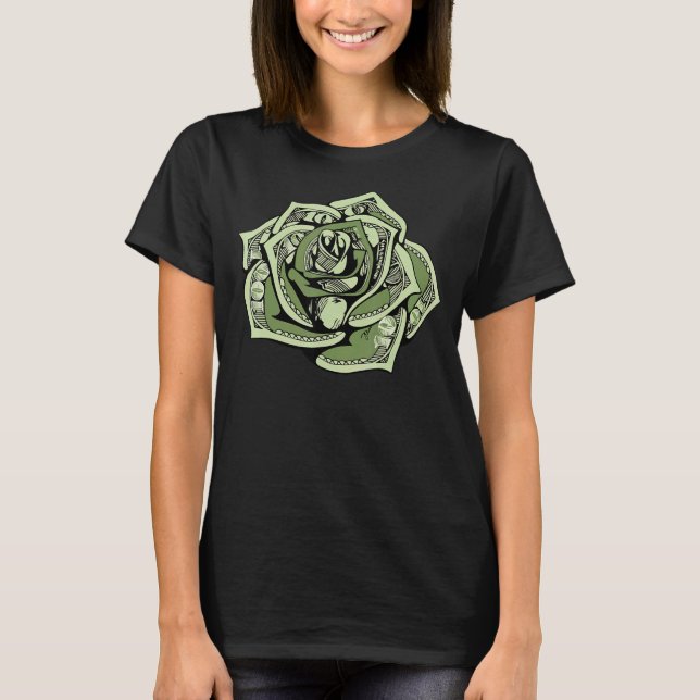 T-shirt Projet de loi de cent dollars Rose Green 100 dolla (Devant)