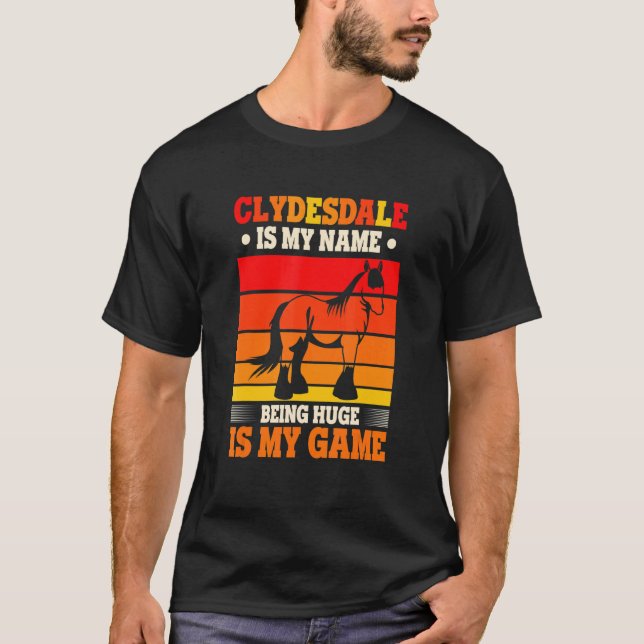T-shirt Projet De Mème De Cheval Pour Un Pilote De Clydesd (Devant)