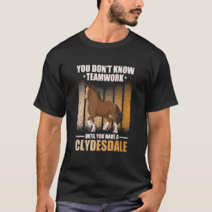 T-shirt Projet De Mème De Cheval Pour Un Pilote De Clydesd