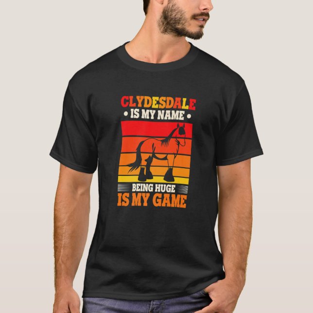 T-shirt Projet De Mème De Cheval Pour Un Pilote De Clydesd (Devant)