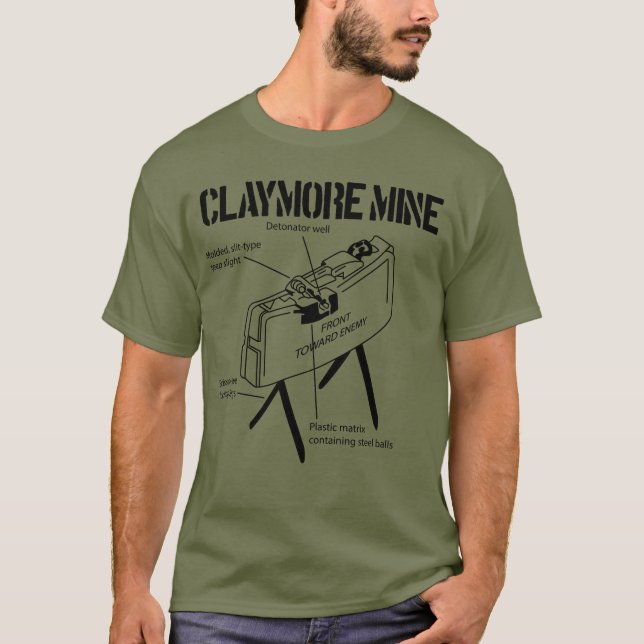 T-shirt Projet de mine Claymore Vers l'ennemi (Devant)