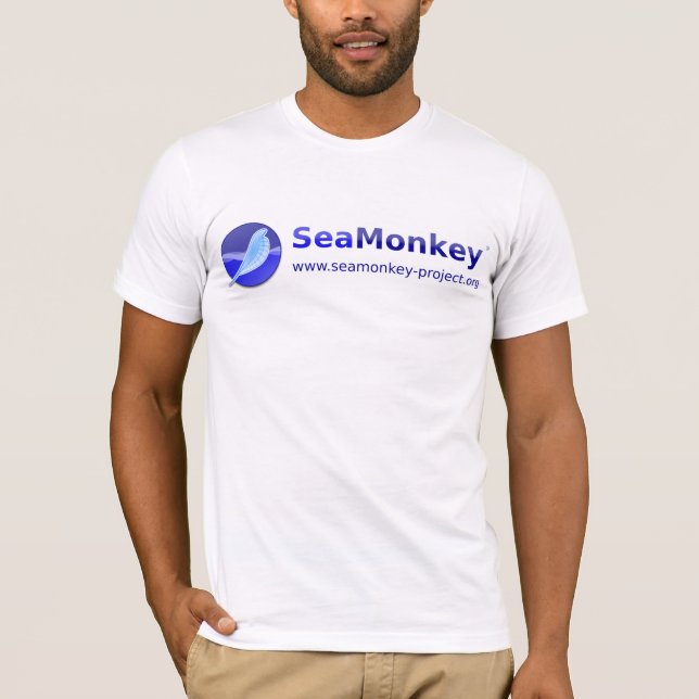 T-shirt Projet de SeaMonkey - logo horizontal (Devant)