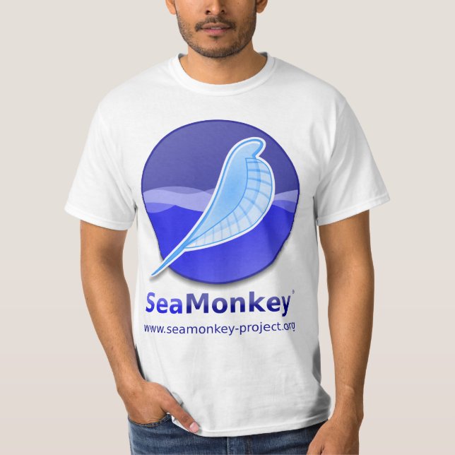 T-shirt Projet de SeaMonkey - logo vertical (Devant)