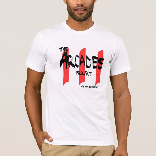 T-shirt "Projet des arcades " de Walter Benjamin (Devant)