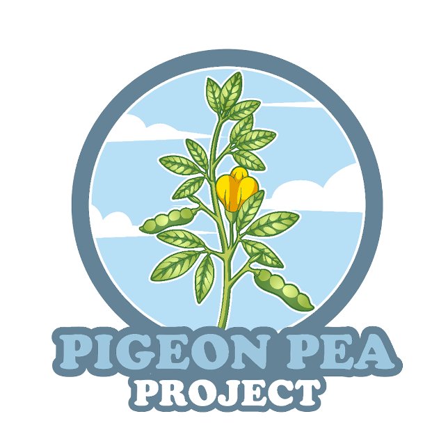 T-shirt Projet Pigeon Pea : Logo de l'épaule (Growing food, building better soil all at the same time.)