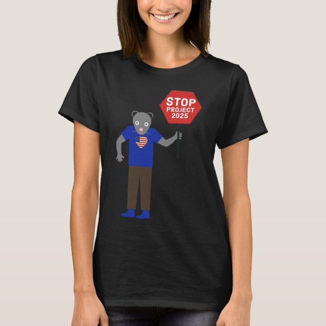 T-shirt Projet "vermin" Stop Activist Project 2025. (Devant)