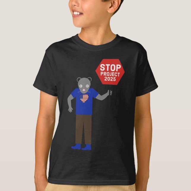 T-shirt Projet "vermin" Stop Activist Project 2025. (Devant)