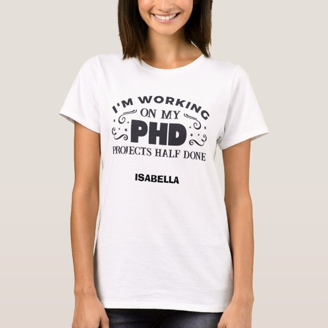 T-shirt Projets à moitié réalisés... (Devant)