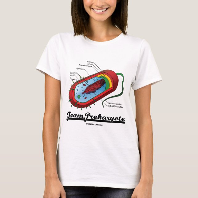 T-shirt Prokaryote d'équipe (bactéries) (Devant)